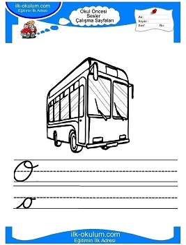 Çocuklar İçin O Sesi Çalışma Sayfaları 